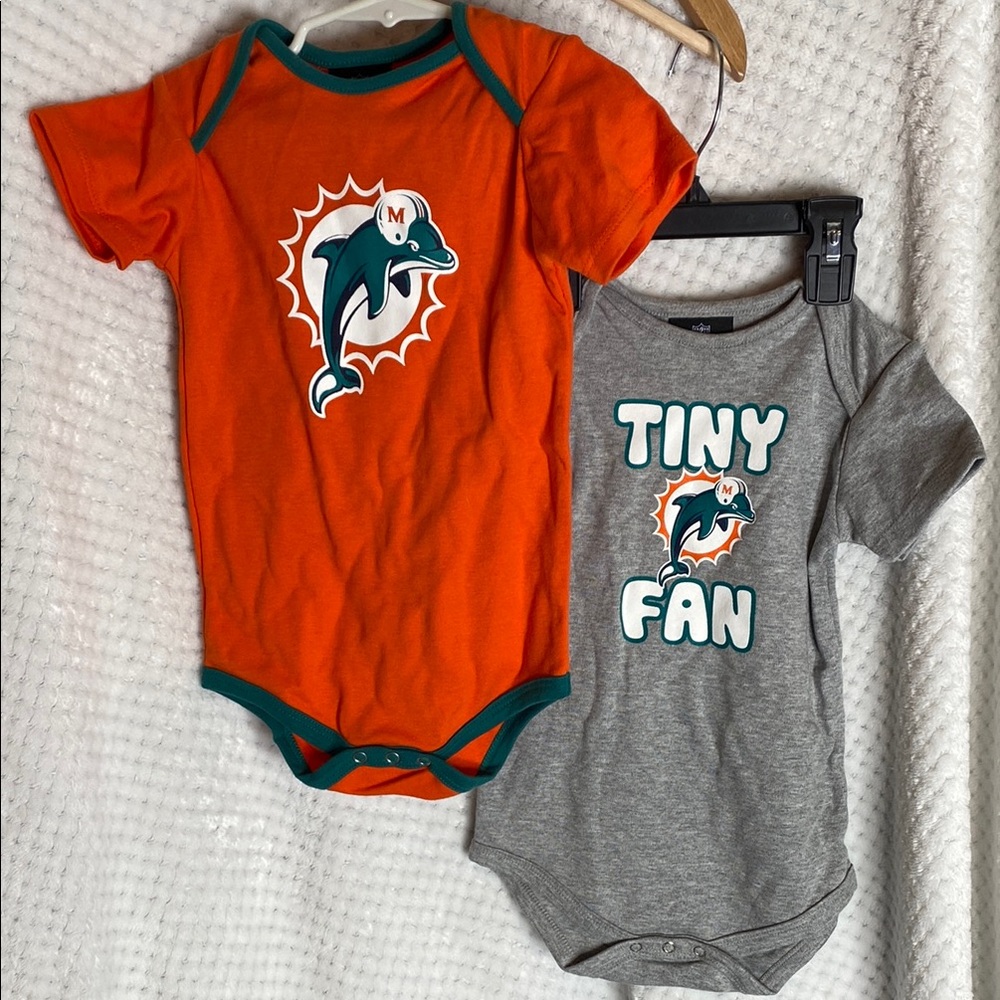 NFL Miami Dolphins Football Bodysuits Onesies
